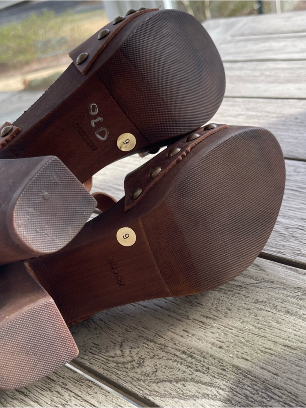 Mila Paoli Women's Brown Leather Platform Sandal Heels Womens Size 9 NWT - Picture 8 of 10